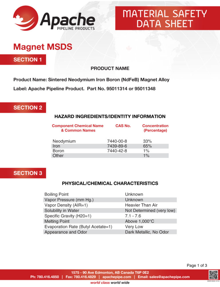 Apache_Magnet_MSDS_newsize pipeline pig apache pipeline products